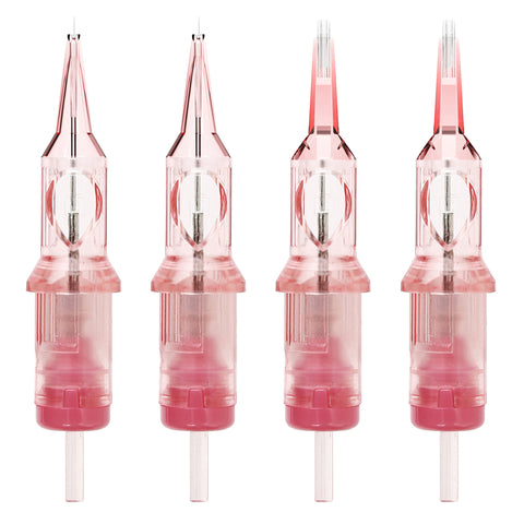 PINK VIPER Long Taper Tattoo Needle Cartridges for PMU SMP
