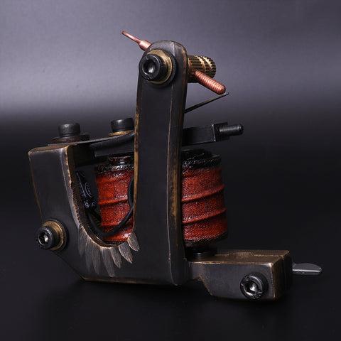 QUATAT Master Coil Tattoo Machine Shader Brass