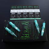 VIPER Round Liner #10 BugPin Long Taper Tattoo Needle Cartridges